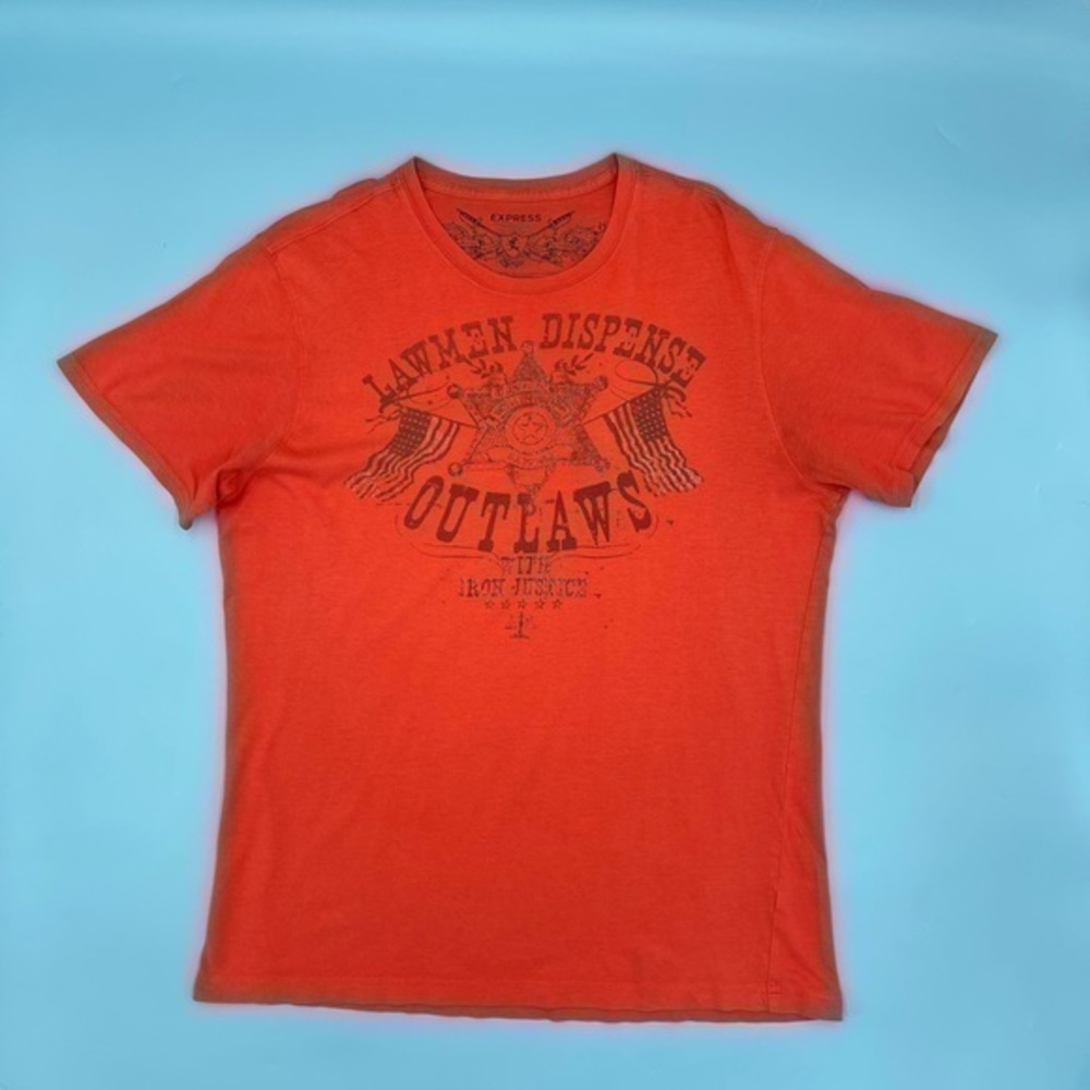 LIKE NEW! EXPRESS LAWMEN Graphic T-Shirt